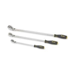1/4 Drive Professional Titan 11075 3 Piece set Extra-Long Flex Head Ratchets