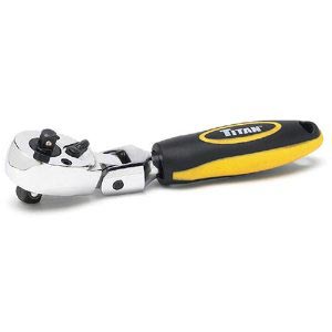1/4 Drive Professional Titan 11350 Stubby Flex-Head Ratchet Combo- 1/4
