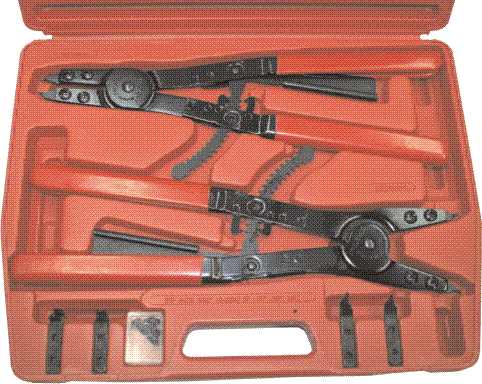 Pliers/Cutters/Crimpers T & E Tools 129 Extra Heavy-Duty Circlip Plier Set