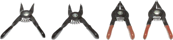 Pliers/Cutters/Crimpers T & E Tools 230 4 Piece Stubby Snap Ring Plier Set