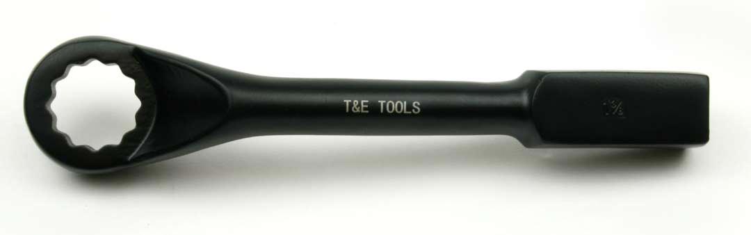 Striking Wrenches T&E Tools 3334-44 Heavy Duty 1 3/8 Inch Offset Striking Wrench 12 Point