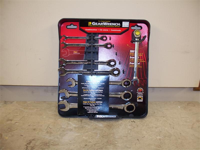 Wrenches Gear Wrench 35417 8 Piece.Combination Ratcheting Wrench Set MM