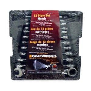 Wrenches GearWrench 35419 12 Piece Metric Ratcheting Combination Wrench Set