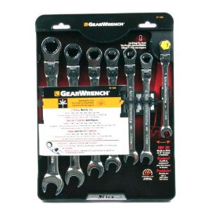 Wrenches Gear Wrench 35586 7 Piece XL Lock Flex Ratcheting Comb Wrench Set-Metric