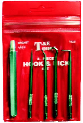 Speciality Tools T &E Tools 7825  O-Ring Pick Set with Magnet- 6