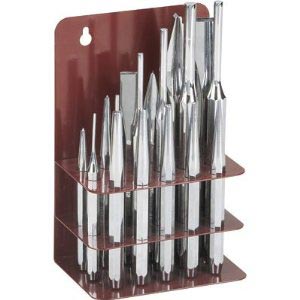 PryBars, Scrapers, Punches & Chisels T & E Tools 8418 17 Piece Mirror Finish Punch & Chisel Set