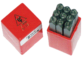 PryBars, Scrapers, Punches & Chisels T & E Tools 8882 Number Punch Set- 1/4