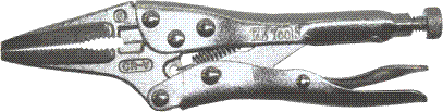 Pliers/Cutters/Crimpers T & E Tools 906 Long Nose Locking Grip Pliers-6 1/2