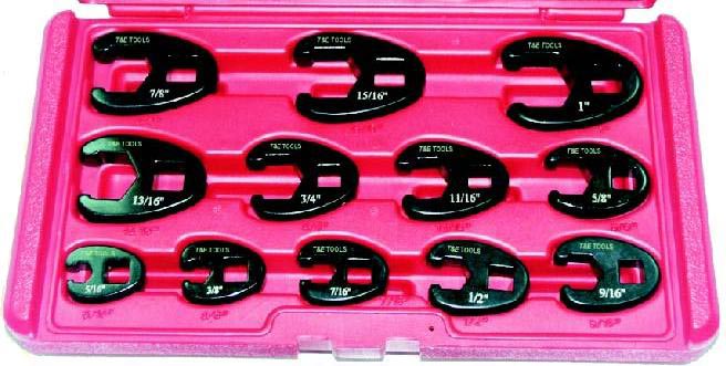 1/2 Drive Professional T & E Tools 93912 12Pc. SAE /Standard 3/8