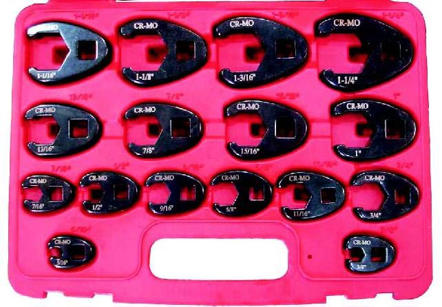 1/2 Drive Professional T & E Tools 93916 16 Piece SAE 3/8