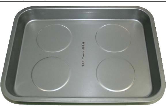 Magnetic Tray T & E Tools 9608 Extra Large Four Magnet Parts Tray