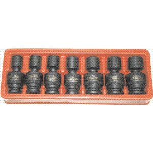 1/2 Drive Professional T & E Tools 97488 1/2-inch Drive Metric 7 Piece Impact Universal Socket Set-6 Point