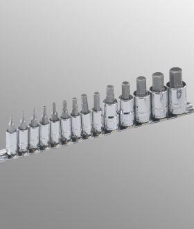 Hex & Star Sockets Professional Series PN:BS2314H Genius 14 Piece 1/4