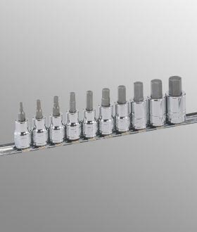 Hex & Star Sockets Professional Series PN:BS310HS Genius 10 Piece 3/8
