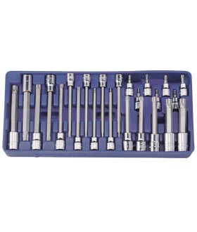 Hex & Star Sockets Professional Series Genius BS-3424TA 24 Piece 3/8