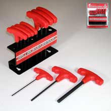 Hex/Torx CHIH315DB 10PC SAE T-Handle Hex Key