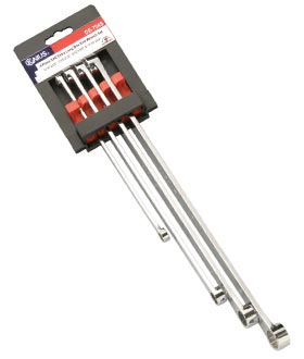 Wrenches Genius DE-704S  4 Piece SAE- Standard Extra Long Box End Wrench Set