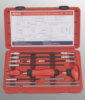 Nut Drivers, Star/Hex Handrivers & Screwdrivers PN:GA015A Genius 15 Piece Ratcheting Screwdriver with Accessories