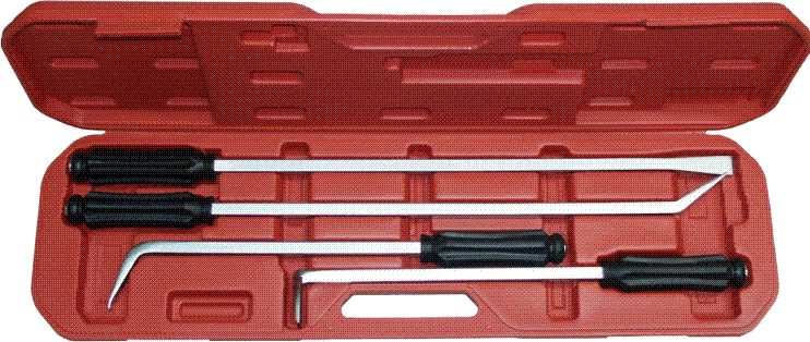 PryBars, Scrapers, Punches & Chisels T & E Tools J5500 4 Piece Heavy Duty Pry Bar Set