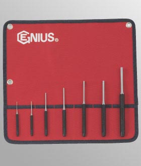 PryBars, Scrapers, Punches & Chisels Genius PC-577SP 7 Piece SAE Pin Punch Set