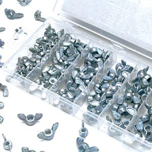 Hardware Assortments PTW5219 150 Piece SAE Wing Nut Assortment Set