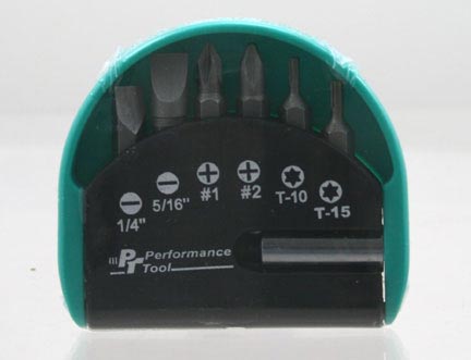 Screwdrivers/Nut Drivers/ Impact Drivers/Hooks PTW1900G 7PC POCKET BITS AND DRIVER GREEN