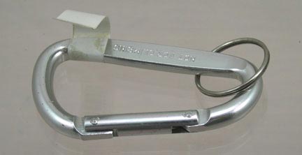 Everything Else PTW969BS 3 1/4 D RING KEY CHAIN SILVER