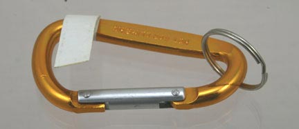 Everything Else PTW969Y 3 1/4 D RING KEY CHAIN YELLOW