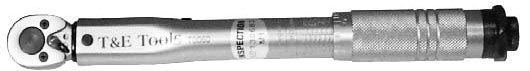 1/4 Drive Professional T & E Tools T0060 250 In/lb CLICKER TORQUE WRENCH