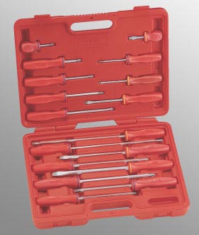 Nut Drivers, Star/Hex Handrivers & Screwdrivers PN:TL517X Genius 17 Piece Combination Screwdriver Set