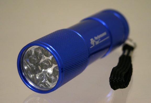 Task Lights/Flashlights PTW2389BL 9 LED 3 1/2 Super Light BLue