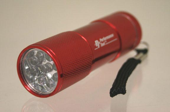 Task Lights/Flashlights PTW2389R 9 LED 3 1/2 Super Light RED
