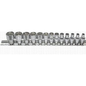 1/4 Drive Professional T & E Tools M92214 1/4-inch Drive MM 13 Piece Multi-Lock Socket Set