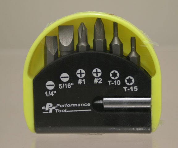 Screwdrivers/Nut Drivers/ Impact Drivers/Hooks PTW1900Y 7PC POCKET BITS AND DRIVER YELLOW