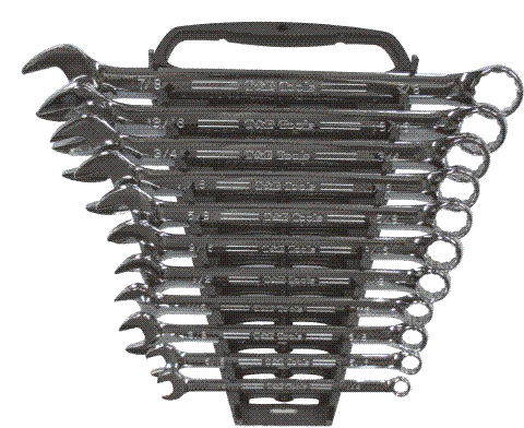 Wrenches T & E Tools 13000 11 Piece SAE Combination Wrench Set