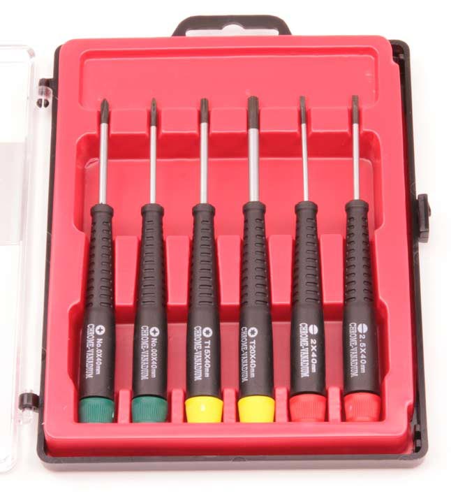 Nut Drivers, Star/Hex Handrivers & Screwdrivers T & E Tools 78006 6 piece Precision Screwdriver Set