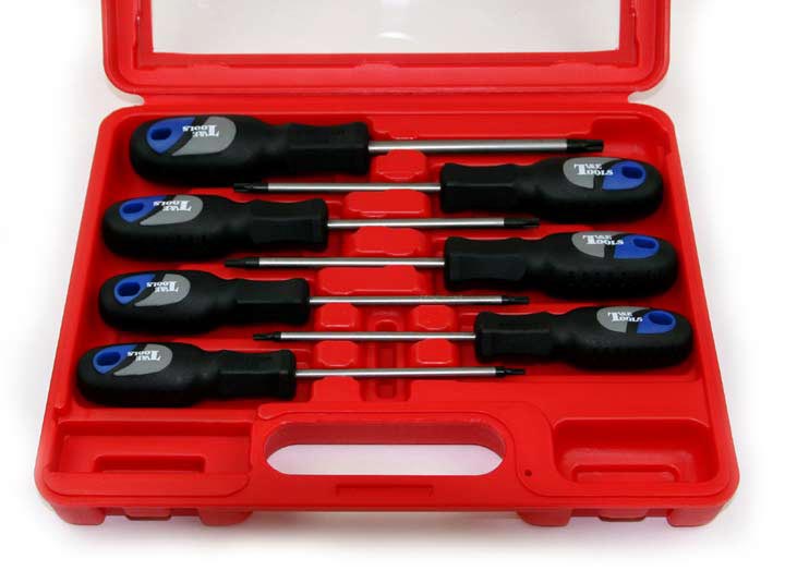 Nut Drivers, Star/Hex Handrivers & Screwdrivers T & E Tools 5146 7Pc. Torx-r Screwdriver Set