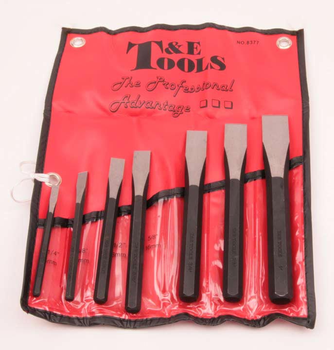PryBars, Scrapers, Punches & Chisels T & E Tools 8377 7 Piece Cold Chisel Set