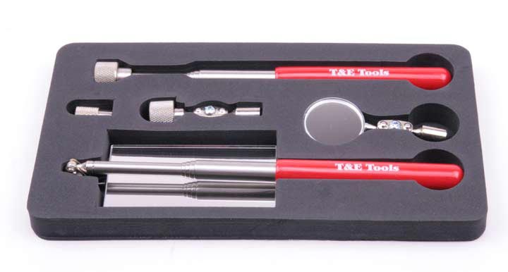 Speciality Tools T & E Tools 8850 5 Piece Stainless Steel Mirror & Magnet Set