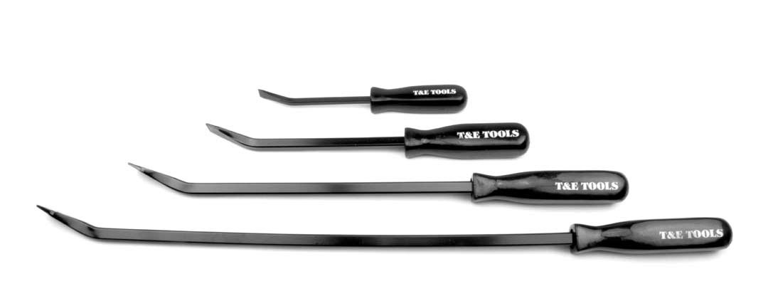 PryBars, Scrapers, Punches & Chisels T & E Tools J8759 4 Piece Pry Bar Set with Handles