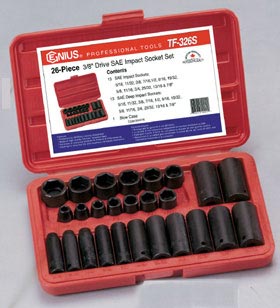 3/8 Drive Professional PN:TF326S Genius 26 Piece 3/8