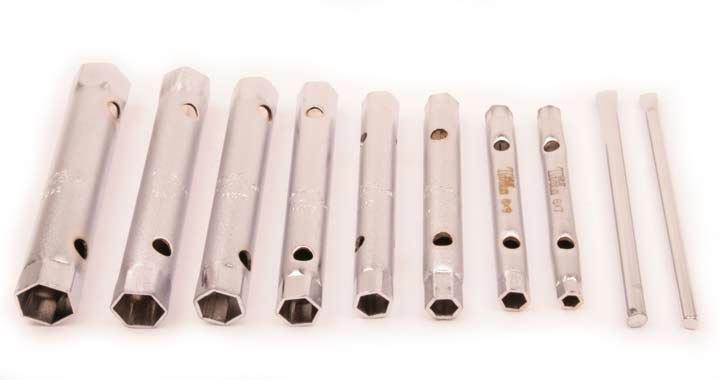 Hex & Star Sockets Professional Series T & E Tools TS1010M  8 Piece Metric Tube Spanner Set