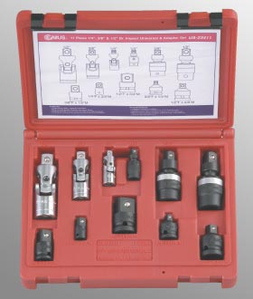 1/4 Drive Professional Genius UA-23411 11 Piece  Impact Universal & Adapter Set