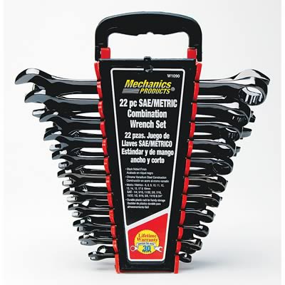 Wrench Sets PTW1090 22PC Black high polish SAE/Metric Combination Wrench