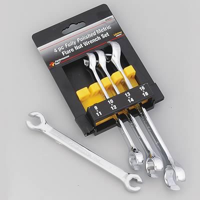 Speciality Tools PTW30431 4PC Metric (Line) Flare Nut Wrench