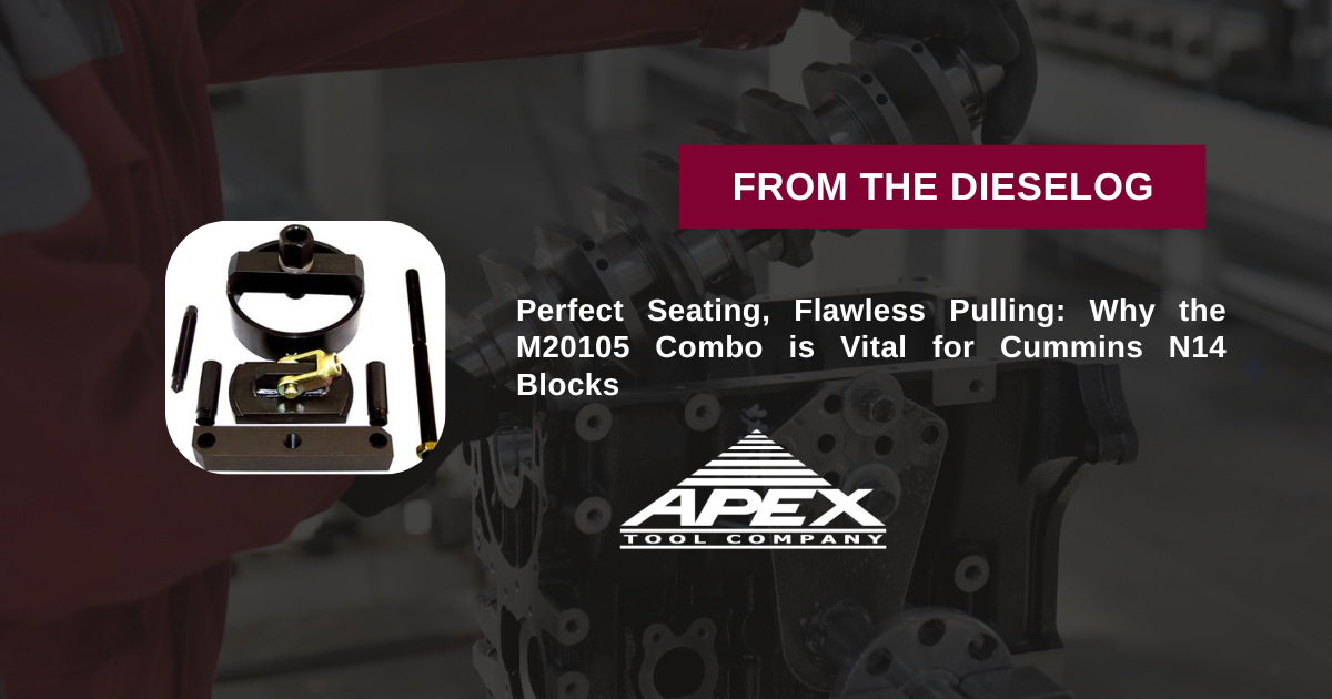 Cummins NT N14 Liner Puller Press Combo M20105 | Apex Tools