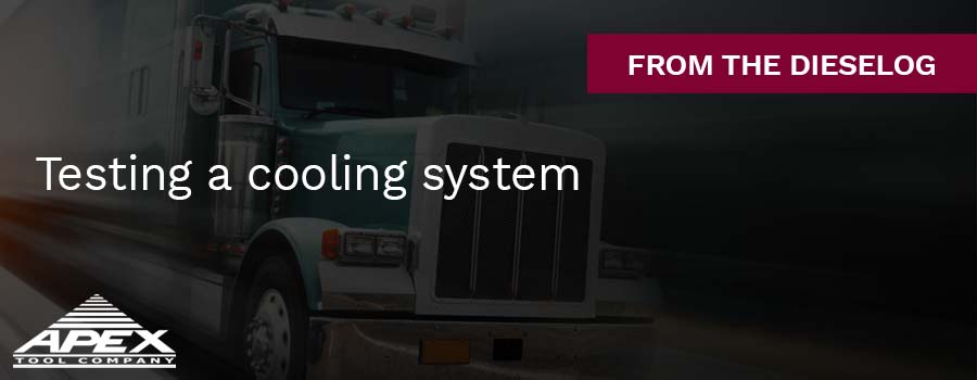 Testing a cooling system