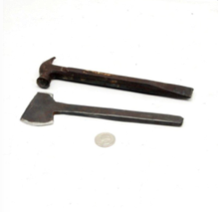 vintage mini hammer with chisel