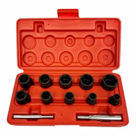 ATC 2062 3/8" and 1/2" Drive Metric 12 Piece Damaged Nut Twist Socket Set