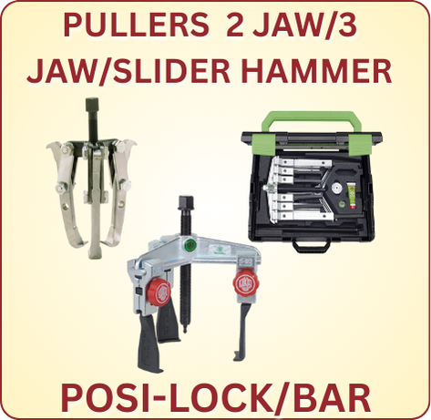 Pullers 2 Jaw/3 Jaw/Slide Hammer/Posi-Lock/Bar
